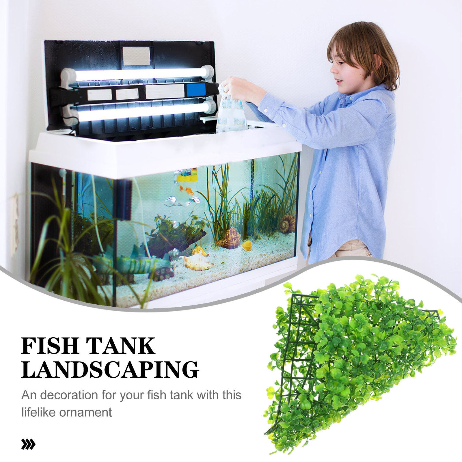 Sahte Balık Tankı Çimi Gerçekç - Aquarium Planted Fish Tank incelemesi ve fiyatı